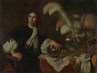 Posthumous Portrait of Aucke Stellingwerff, Admiral of Friesland, Killed in 1665 at Lowestoft by a Cannonball by Lodewijk van der Helst