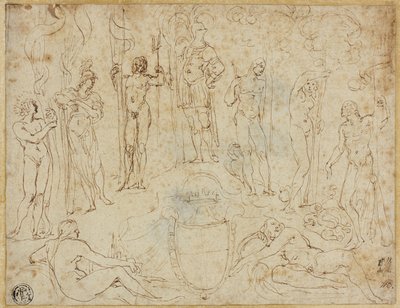 Study for a Thesis Conclusion Presented to the Duke of Mantua by Lodovico Carracci