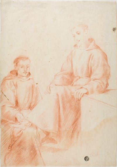 Two Monks by Lodovico Carracci