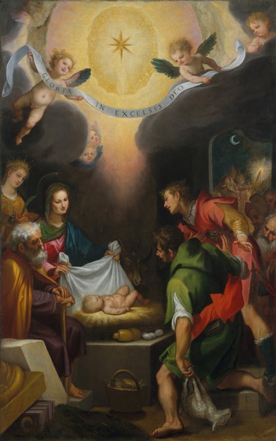 The Adoration of the Shepherds with Saint Catherine of Alexandria by Lodovico Cigoli