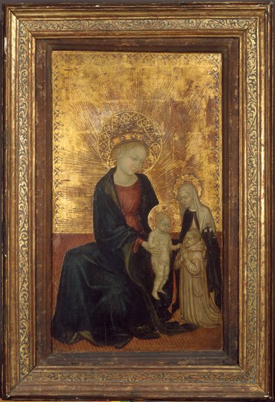 Madonna and Child with Saint Catherine of Siena and a Carthusian Donor by Lombard Italian