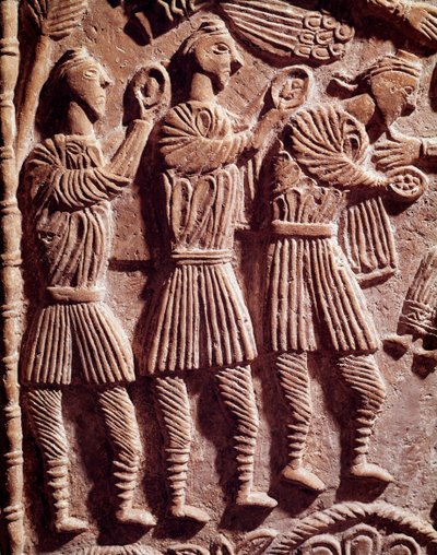Lombard Art: The Wise Kings, Low Relief from the Altar of Duke Rachis by Lombard School