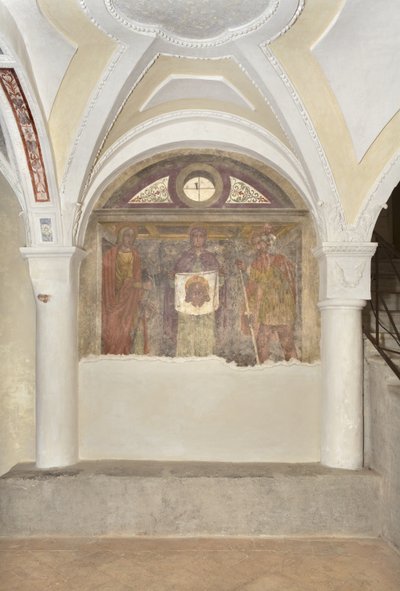 Veronica Between Saint Christopher and the Holy Knight by Lombard School
