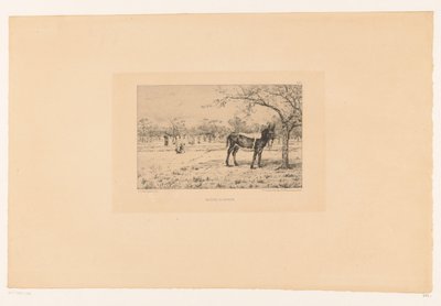 Landscape with Donkey (Maitre Aliboron) by Léon Barillot