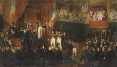 Louis-Philippe I is Sworn in as King Before the Chamber of Deputies, 9th August 1830 by Léon Jean Basile Perrault