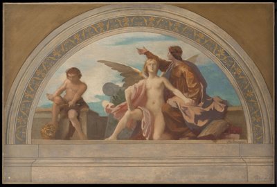 Sketch for the Salon des Lettres, Hôtel de Ville, Paris: Philosophy Sets Thought Free, c. 1890 by Léon Pierre Urbain Bourgeois