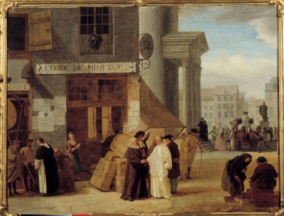 At the Egide de Minerve, a bookstore in Liege, Belgium that sold books forbidden by the power or by the Church by Léonard Defrance