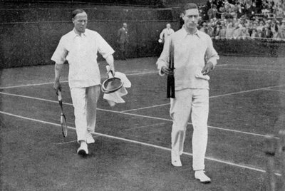 The Duke of York and his doubles partner Wing Commander Sir Louis Greig, Wimbledon 1926 by London News Agency
