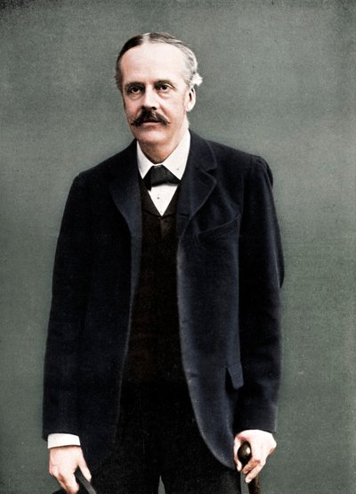Arthur James Balfour, 1st Earl of Balfour, British Statesman and Prime Minister, 1912 by London Stereoscopic and Photographic Co