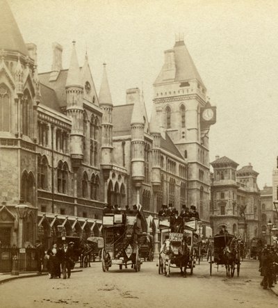 Law Courts, Strand, London by London Stereoscopic and Photographic Co