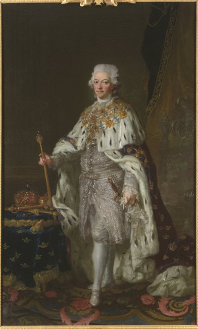 Portrait of King Gustav III of Sweden by Lorens the Younger Pasch