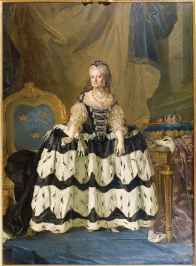Portrait of Louisa Ulrika of Prussia, Queen of Sweden, by Lorenz Pasch, the Younger by Lorens the Younger Pasch