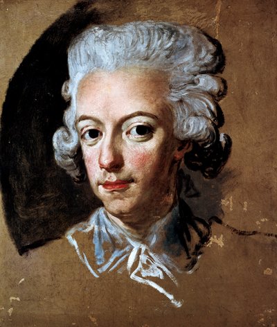 Portrait of the Swedish King Gustav III (1771-1792) by Lorens Pasch (1733-1805) by Lorens the Younger Pasch