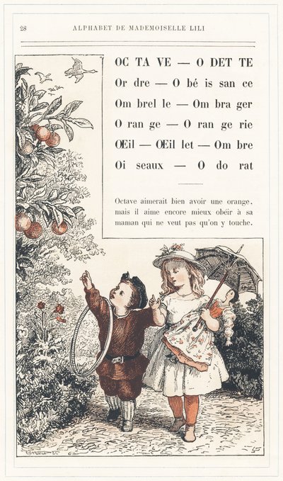Alphabet of Mademoiselle Lili, by L. Froelich and by a Dad. Bibliotheque & Magasin d