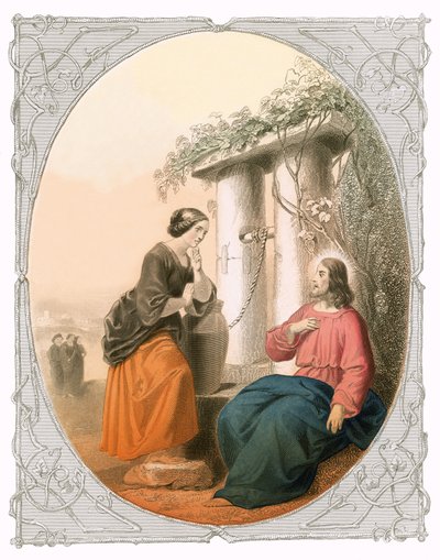 Christ and Woman of Samaria by Lorenz Clasen
