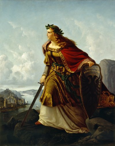 Germania at the Watch on the Rhine by Lorenz Clasen