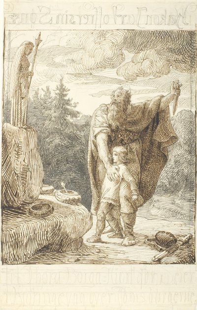 Hakon Jarl Sacrifices His Son by Lorenz Frølich