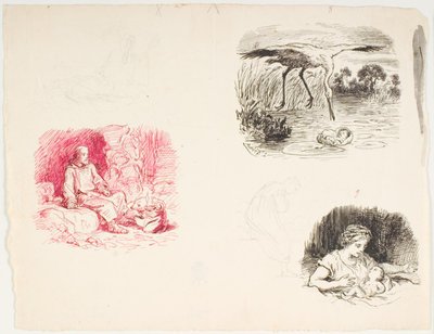 Three Sketches for The Marsh King
