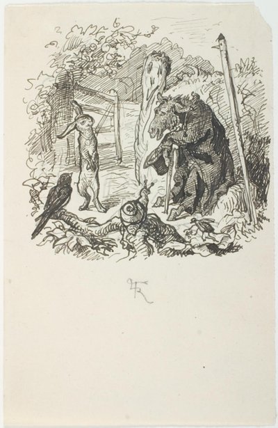 Variant of the Initial Vignette for The Runners by Lorenz Frølich