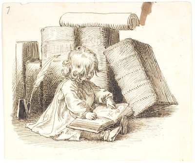 Lili Reading by Lorenz Frølich