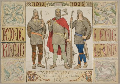 Wallpaper Frieze, Painted for Fredriksborg 1883 by Lorenz Frølich