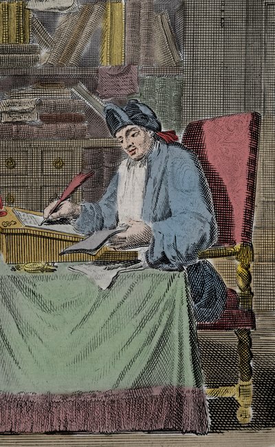 Portrait of Hercules Savinien Cyrano de Bergerac, French writer by Lorenz Scherm