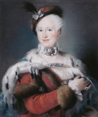Portrait of Infanta Maria Luisa of Spain by Lorenzo Baldissera Tiepolo