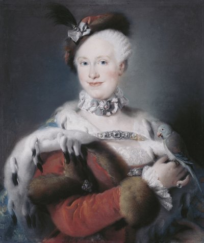 Portrait of Infanta Maria Luisa of Spain 1745-1792, Holy Roman Empress, 1763 by Lorenzo Baldissera Tiepolo