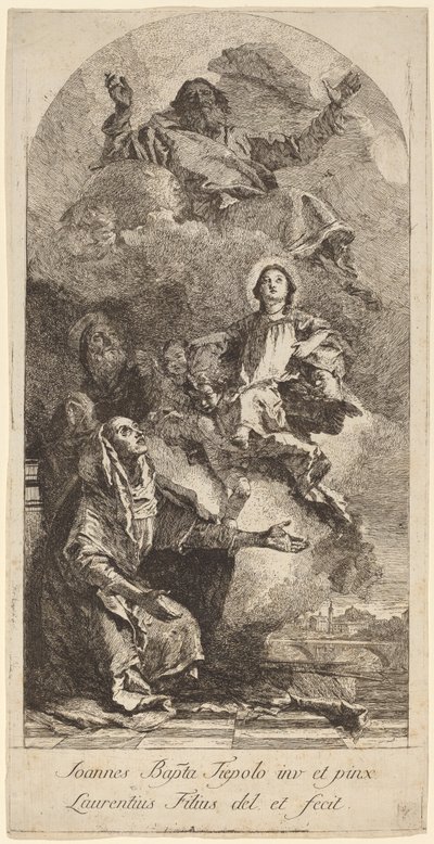 The Vision of Saint Anne by Lorenzo Baldissera Tiepolo after Giovanni Battista Tiepolo
