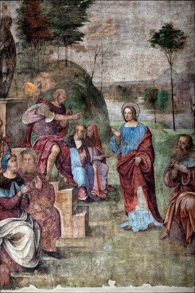 Life of St. Cecile: Trial of St Cecilia, (detail) by Lorenzo Costa