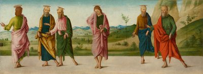 The Miracle of the Catafalque (panel C), circa 1500-1506 by Lorenzo Costa