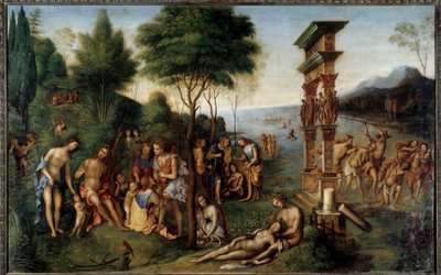 The Reign of Comus by Lorenzo Costa