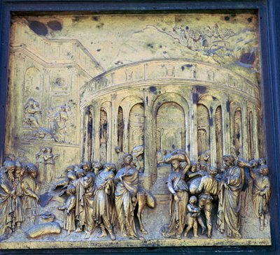 Detail of the Doors of Paradise by Lorenzo Ghiberti