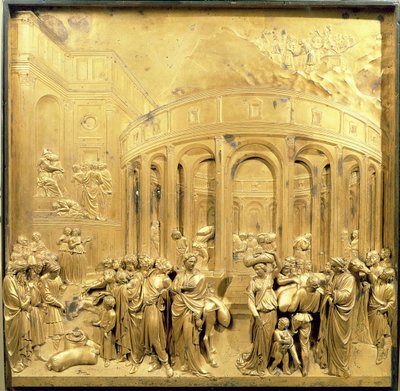 The Story of Joseph, original panel from the East Doors of the Baptistery (post restoration) by Lorenzo Ghiberti
