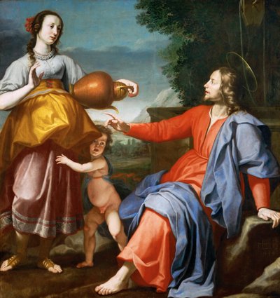 Christ and the Samaritan Woman by Lorenzo Lippi