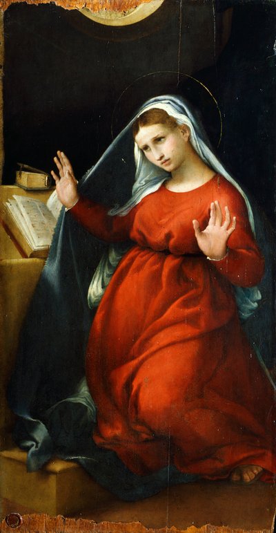 Annunciation to the Virgin (circa 1525) by Lorenzo Lotto