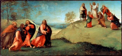 Christ Leading the Apostles to Mount Tabor by Lorenzo Lotto