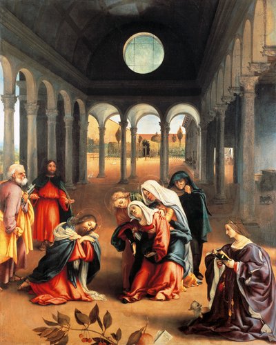 Christ Taking Leave of His Mother by Lorenzo Lotto