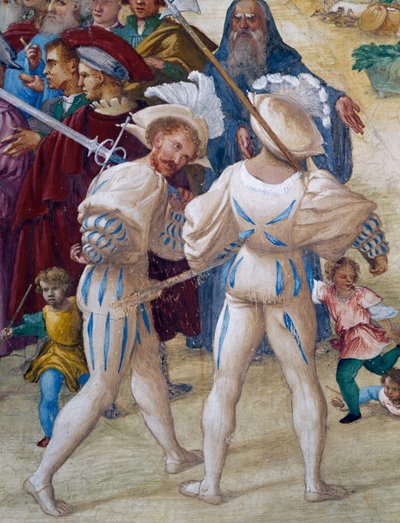 Martyrdom of Saint Barbara, (detail) by Lorenzo Lotto