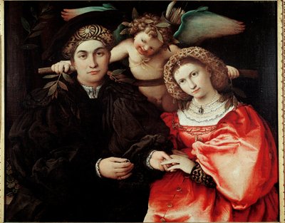 Portraits of Marsilio Cassotti and His Wife Faustina by Lorenzo Lotto