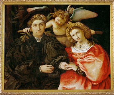 Master Marsilio and His Wife by Lorenzo Lotto