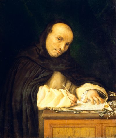 Portrait of Dominican friar or Portrait of the friar watchman of San Zanipolo Convent by Lorenzo Lotto