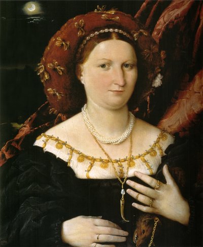Portrait of Lucina Brembati by Lorenzo Lotto