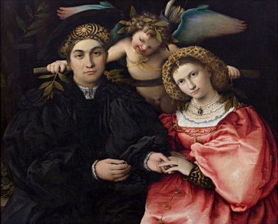 Portrait of Marsilio Cassotti and His Bride Faustina by Lorenzo Lotto