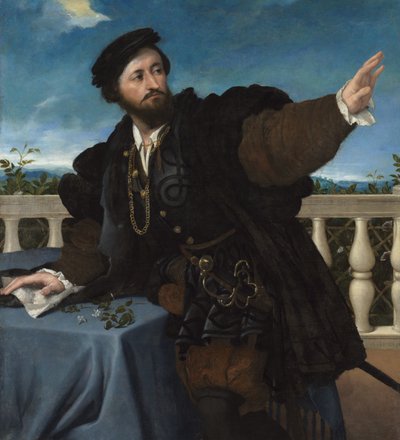Portrait of a Man, Possibly Girolamo Rosati by Lorenzo Lotto