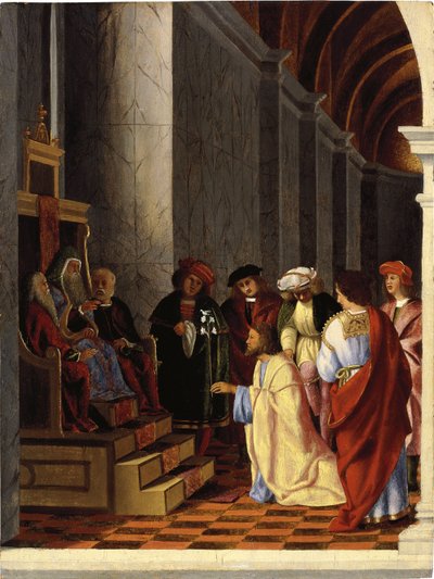 Saint Joseph before the High Priest by Lorenzo Lotto