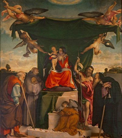 San Bernardino Altarpiece by Lorenzo Lotto