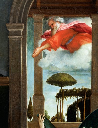 The Eternal Father (detail) by Lorenzo Lotto