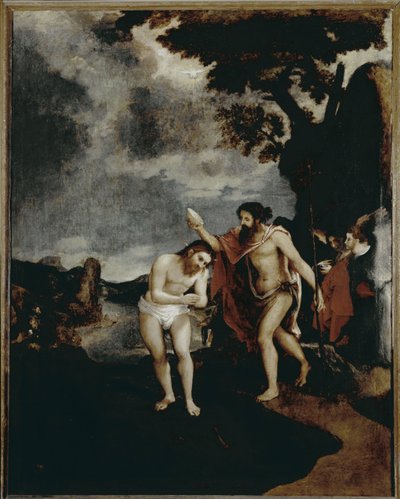 The baptism of Christ by Lorenzo Lotto