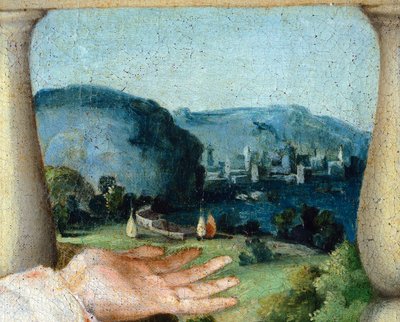 Virgin in Glory Between the Saints Cosmos and Damian by Lorenzo Lotto